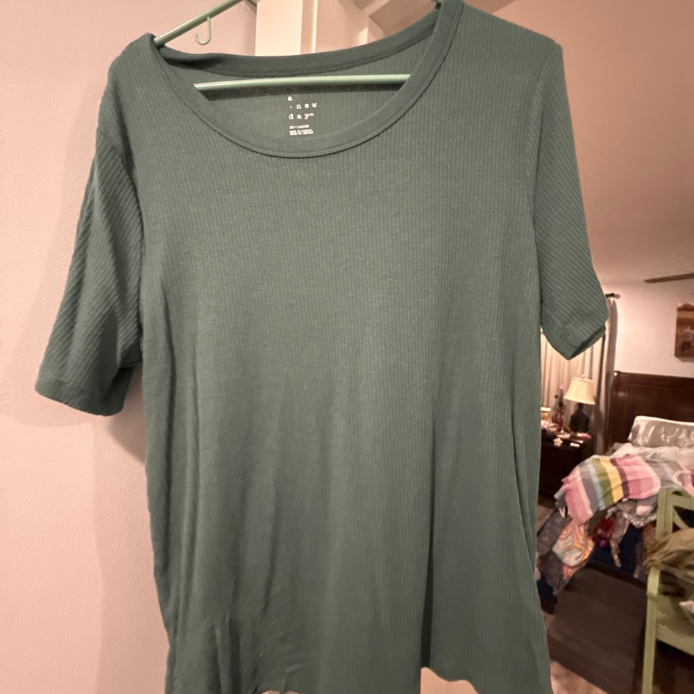 a new day Sage Green Short Sleeve Tee